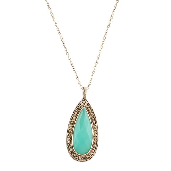 Anna Beck Chrysoprase Dot Pendant Necklace
